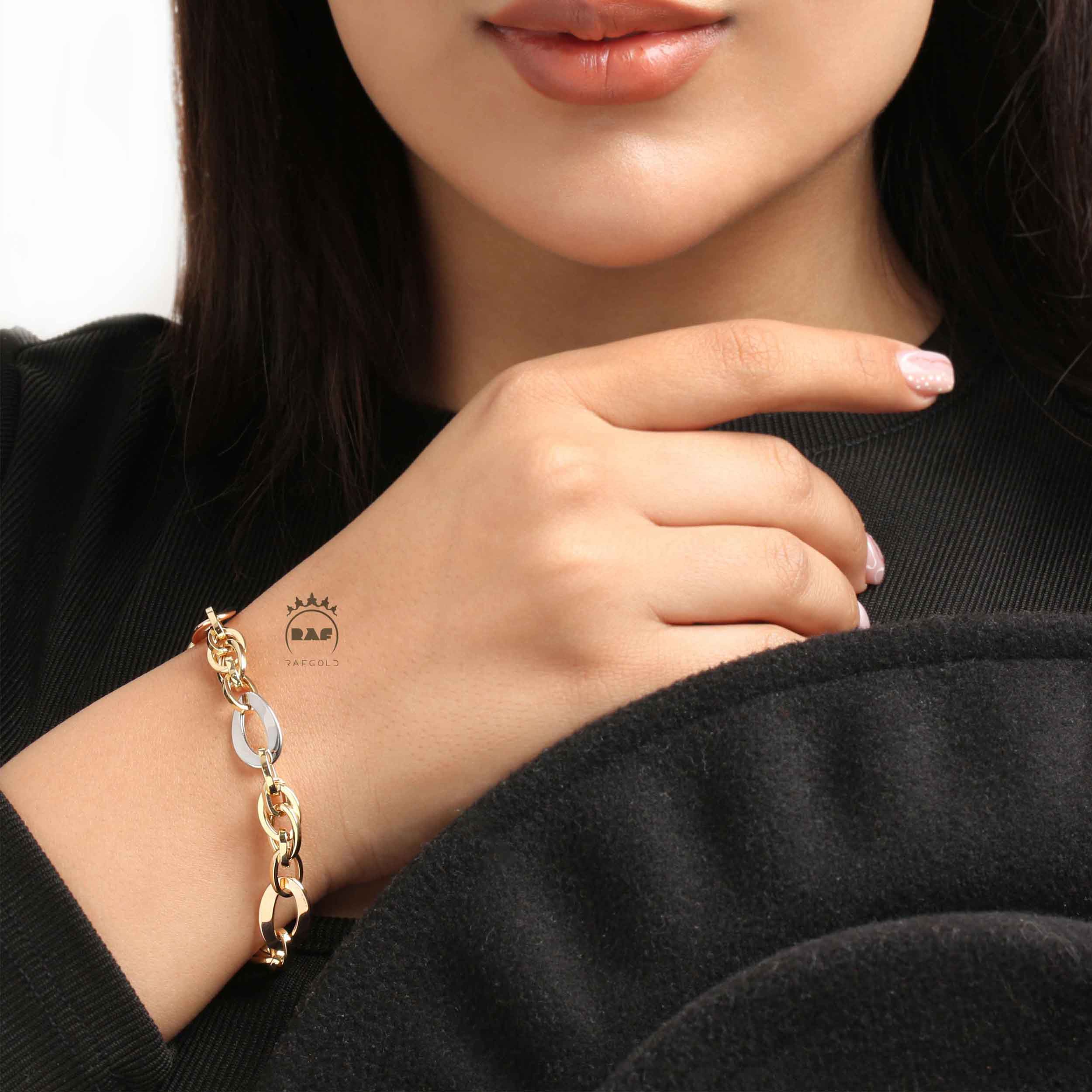 دستبند طلا زنانه اطلس 3رنگ  WD172Z
